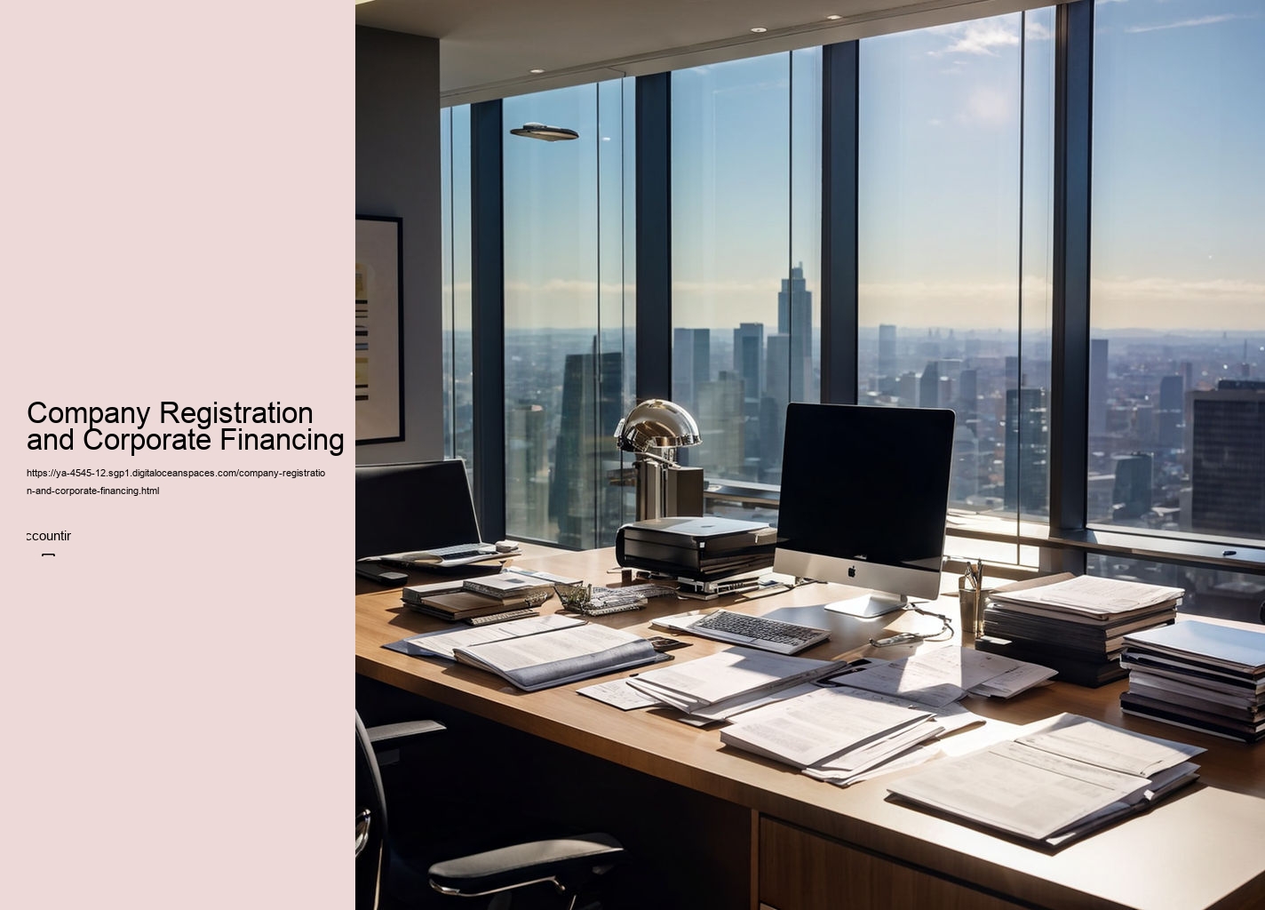 Company Registration and Corporate Financing